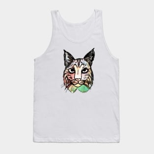 Watercolor Bobcat Tank Top